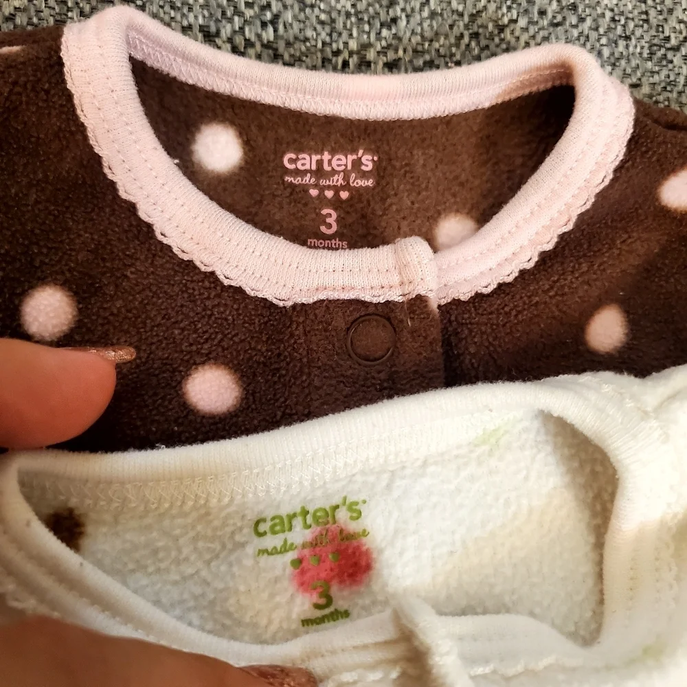 Carter's Soft Footsie Pjs 3 months